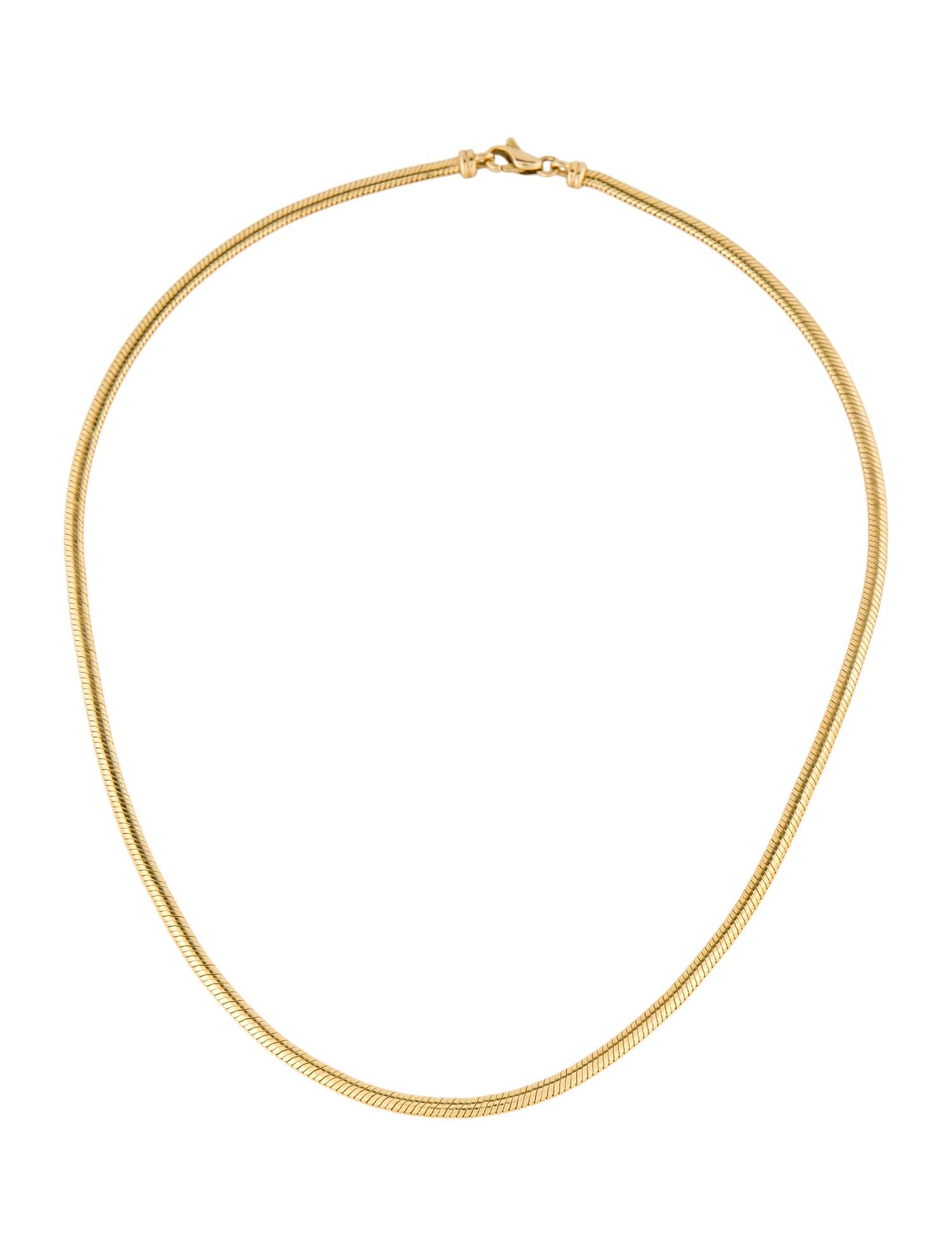 Necklace 14K Herringbone Link Chain Necklace