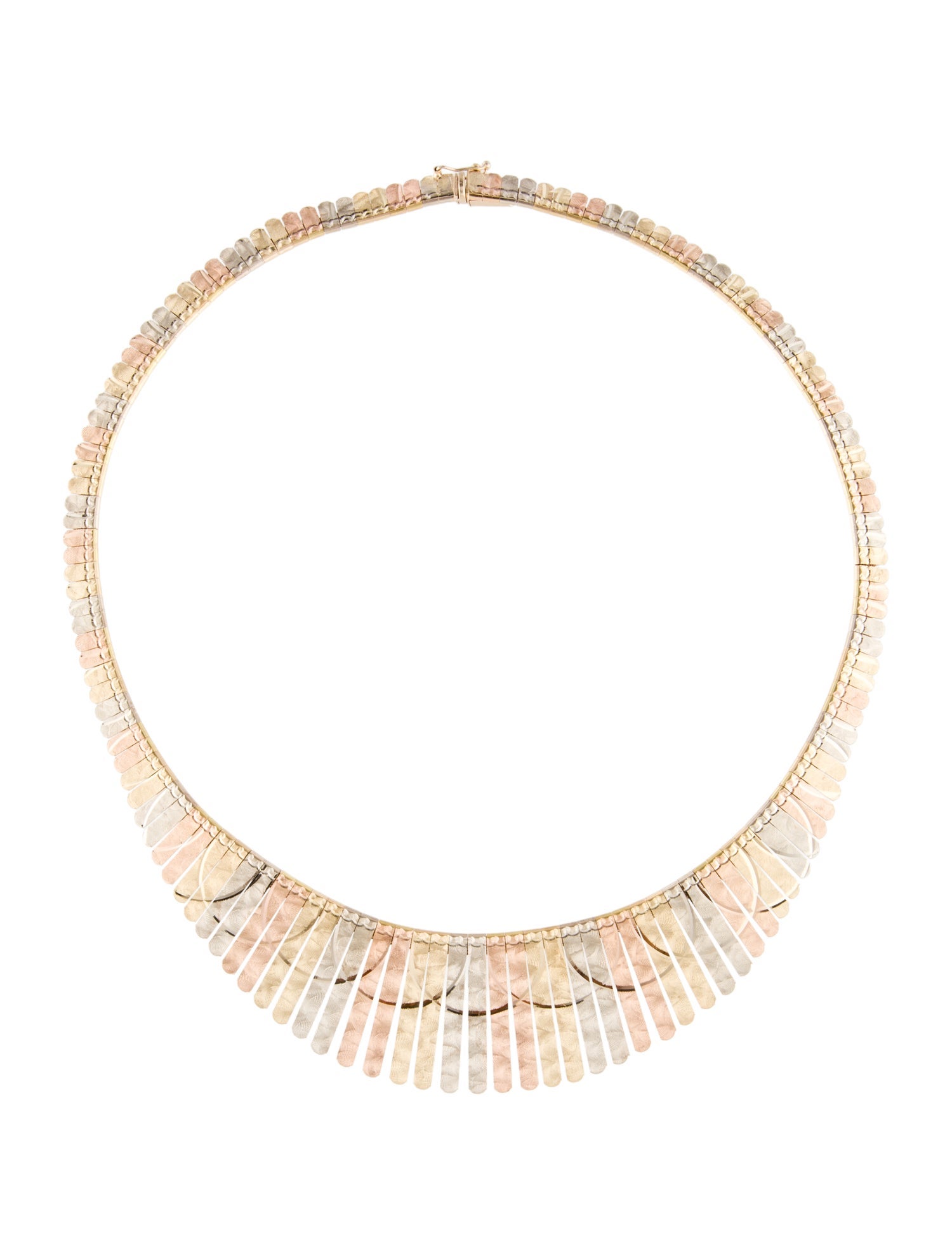 Necklace Tri-Color Collar Necklace