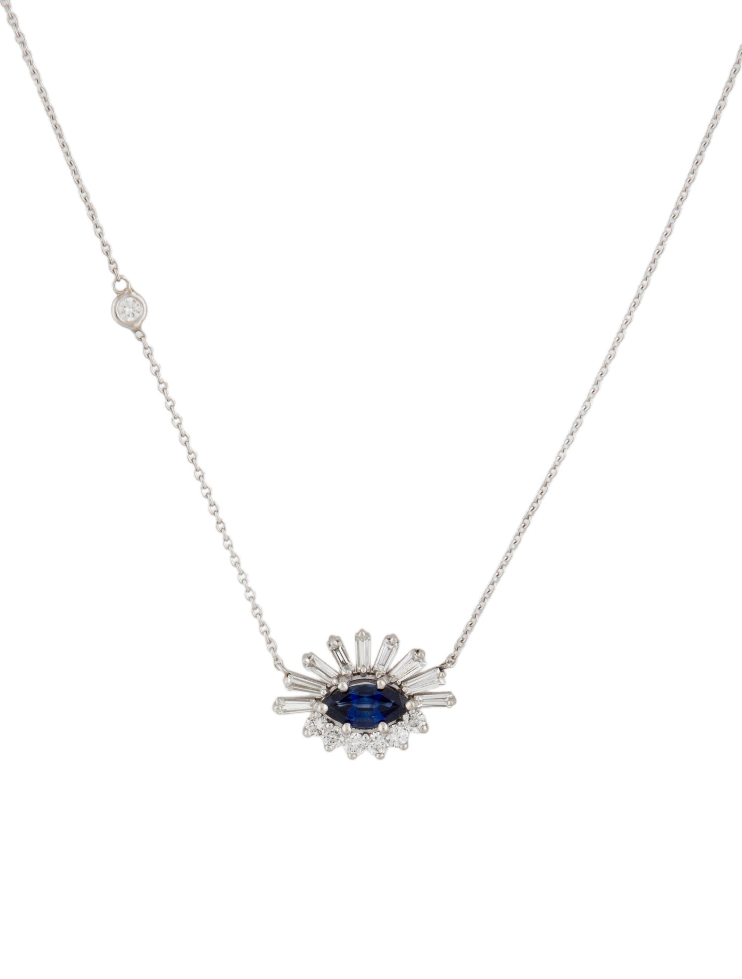 Necklace 18K Sapphire & Diamond