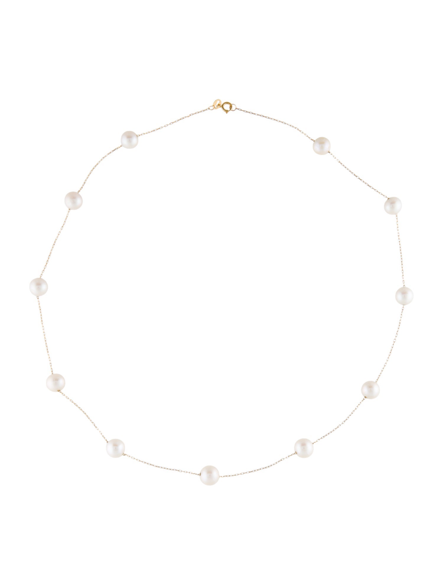 Necklace 18K Pearl Station