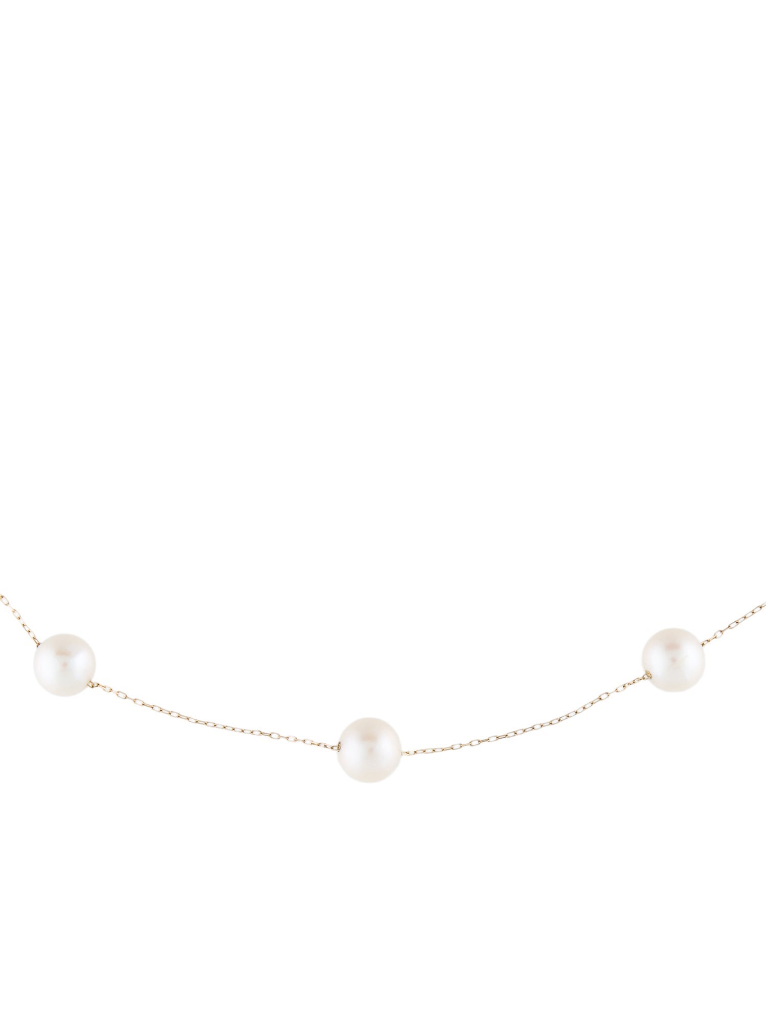 Necklace 18K Pearl Station