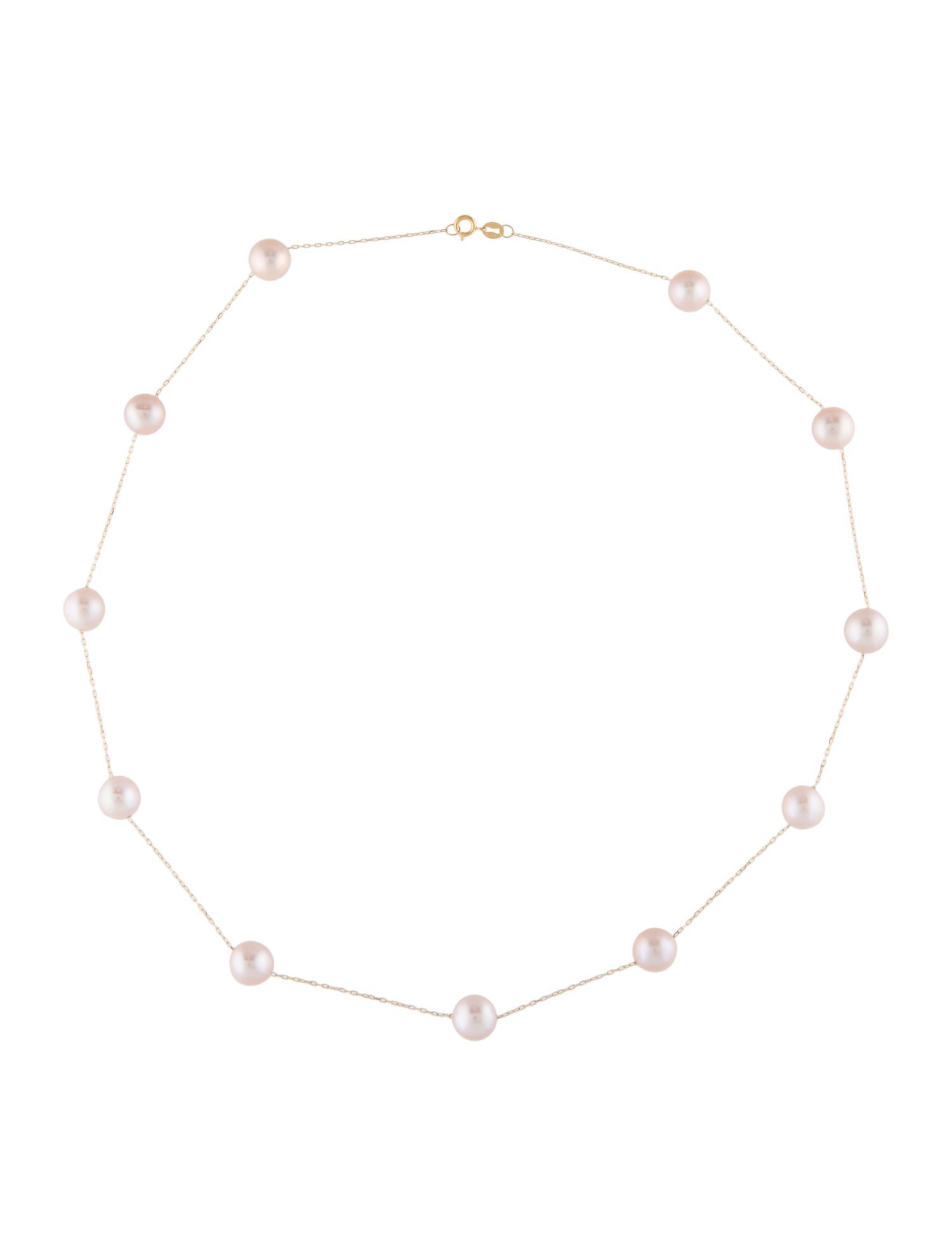 Necklace 18K Pearl Station