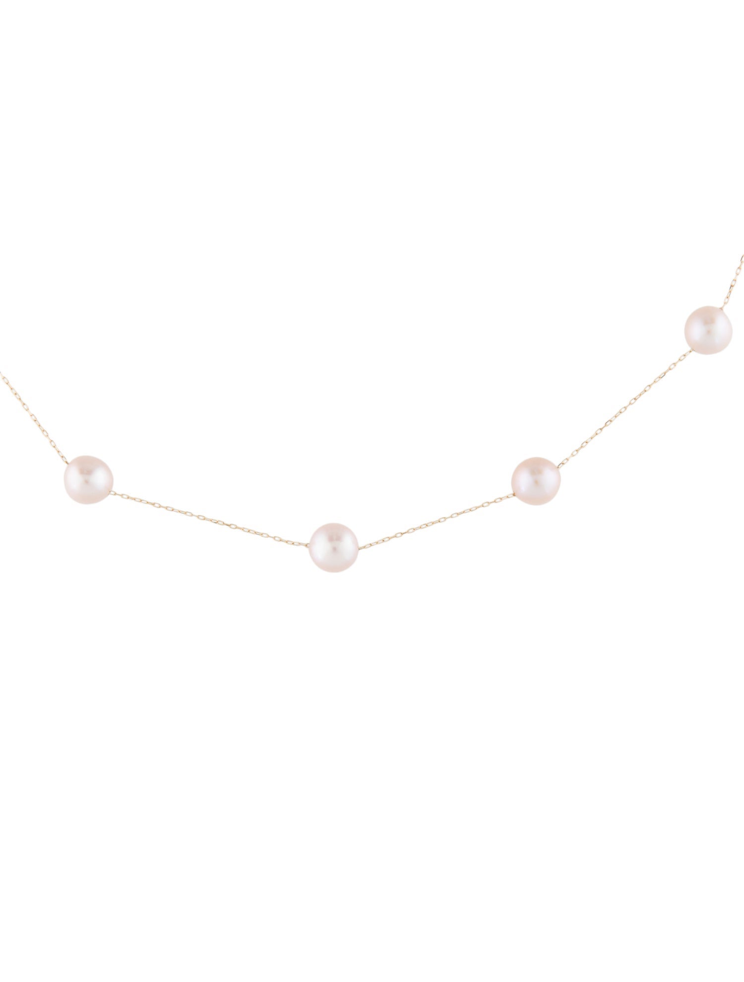 Necklace 18K Pearl Station