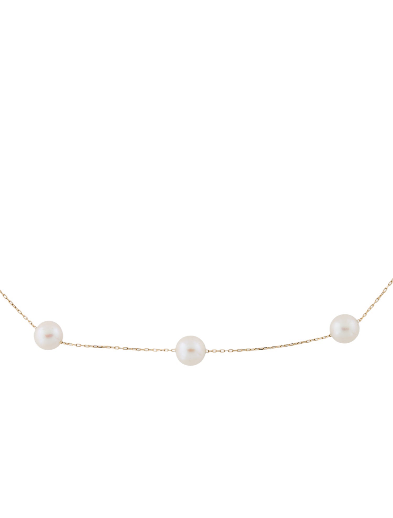 Necklace 18K Pearl Station