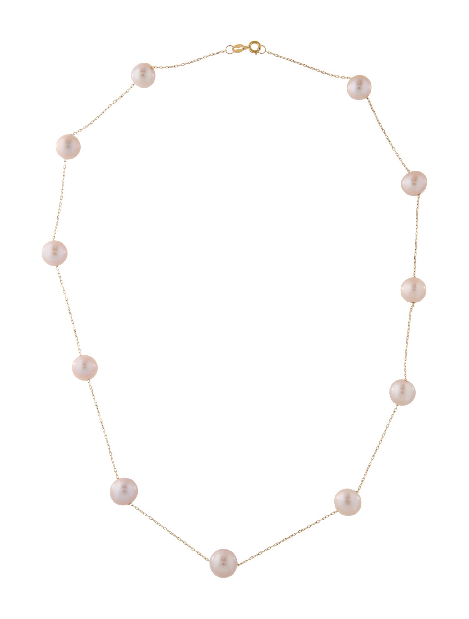 Necklace 18K Pearl Station