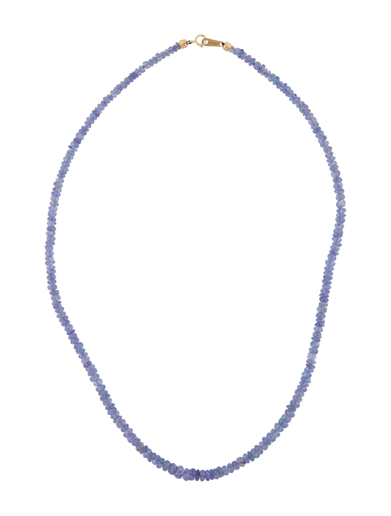 Necklace 18K Tanzanite Bead Strand