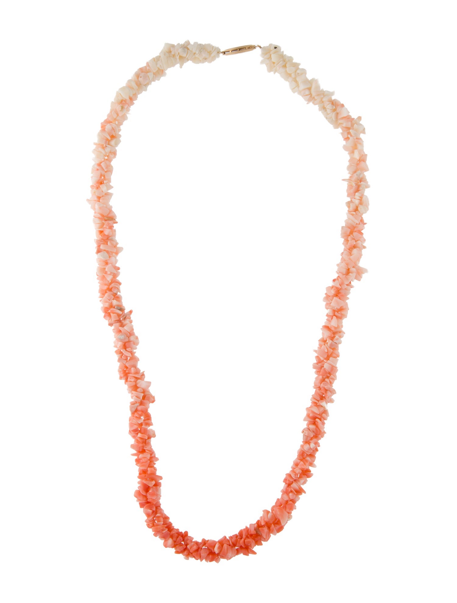 Necklace 14K Coral Bead Strand