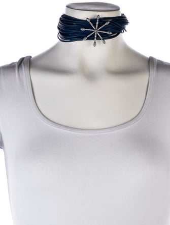 Necklace 18K Topaz & Diamond Multi Strand Necklace