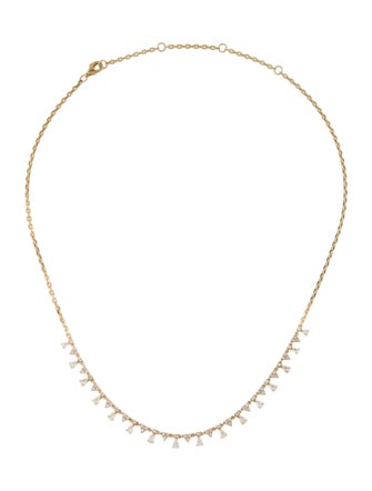 Necklace 14K Diamond Station Necklace