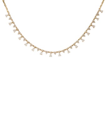 Necklace 14K Diamond Station Necklace