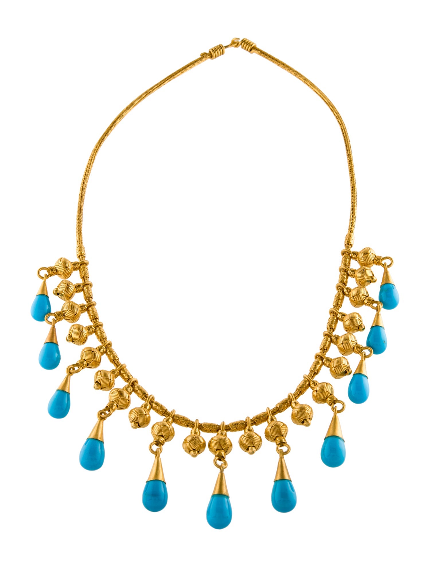 Necklace 24K Turquoise Collar Necklace