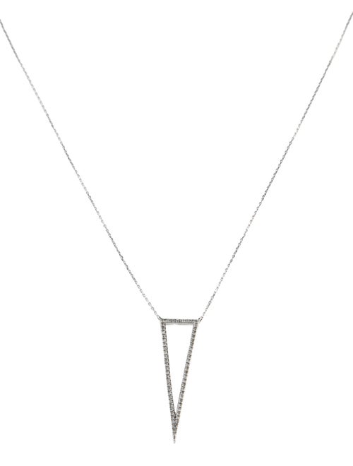 Necklace Diamond Triangular Pendant Necklace