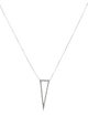 Necklace Diamond Triangular Pendant Necklace