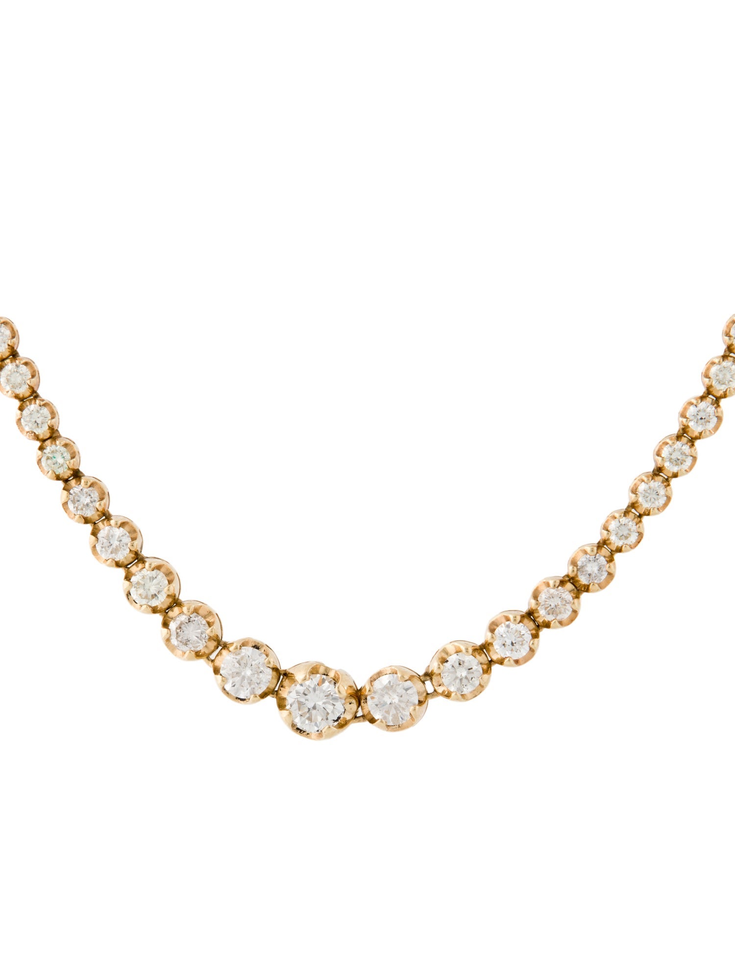 Necklace 14K 10.00ctw Diamond Tennis Necklace