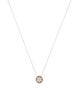 Necklace 18K Diamond Cluster Pendant Necklace