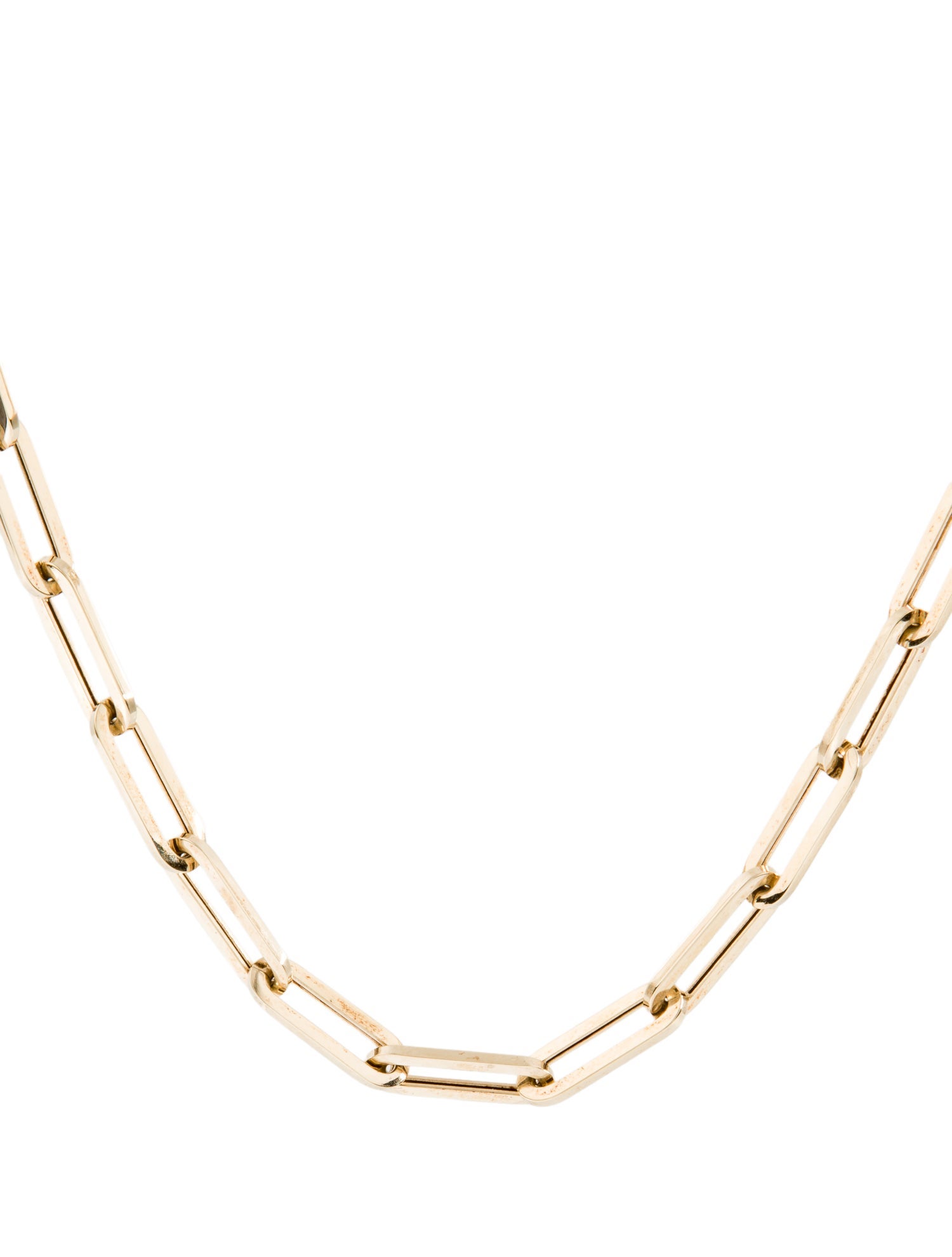 Necklace 14K Paperclip Link Necklace