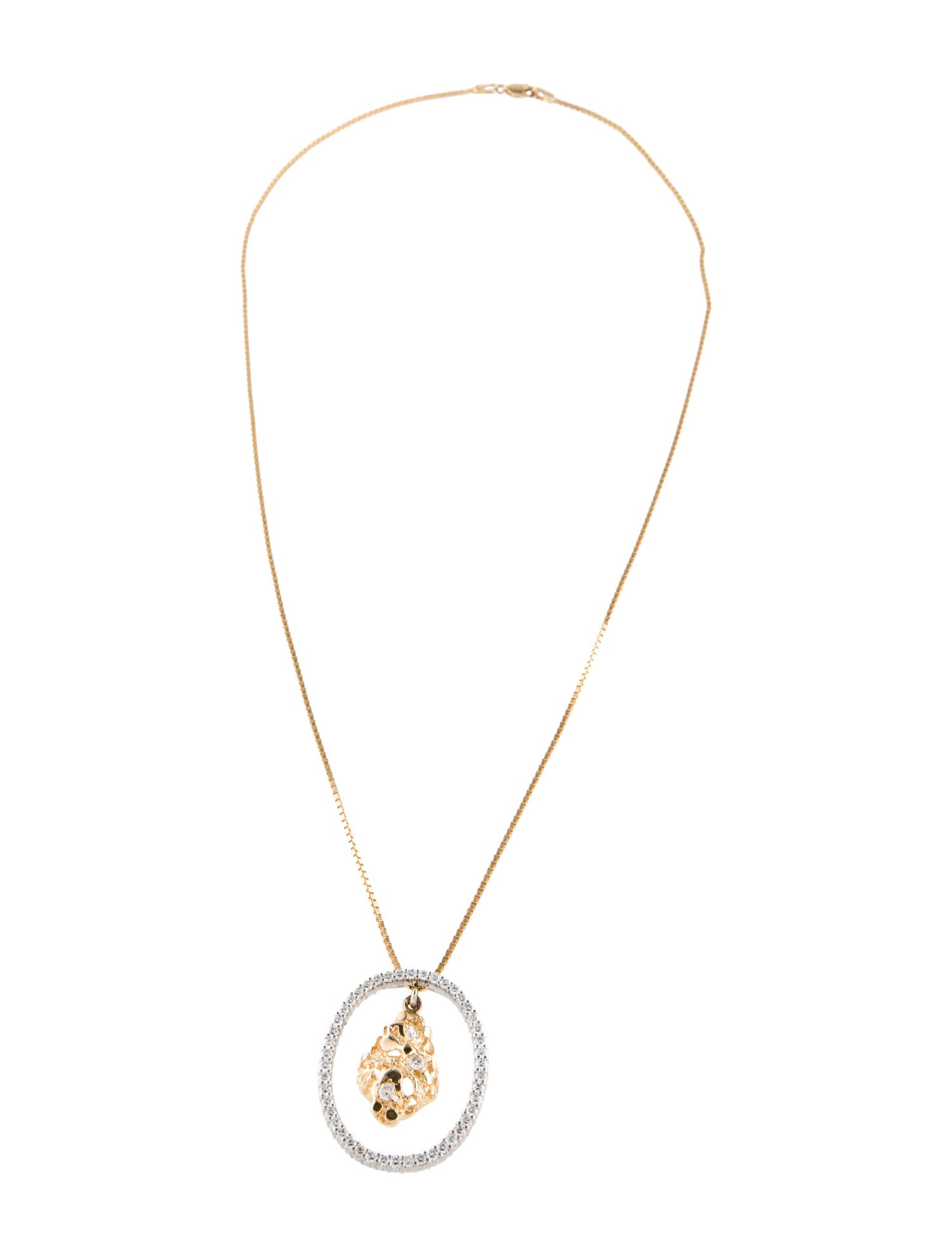 Necklace 14K 1.62ctw Diamond Pendant Necklace