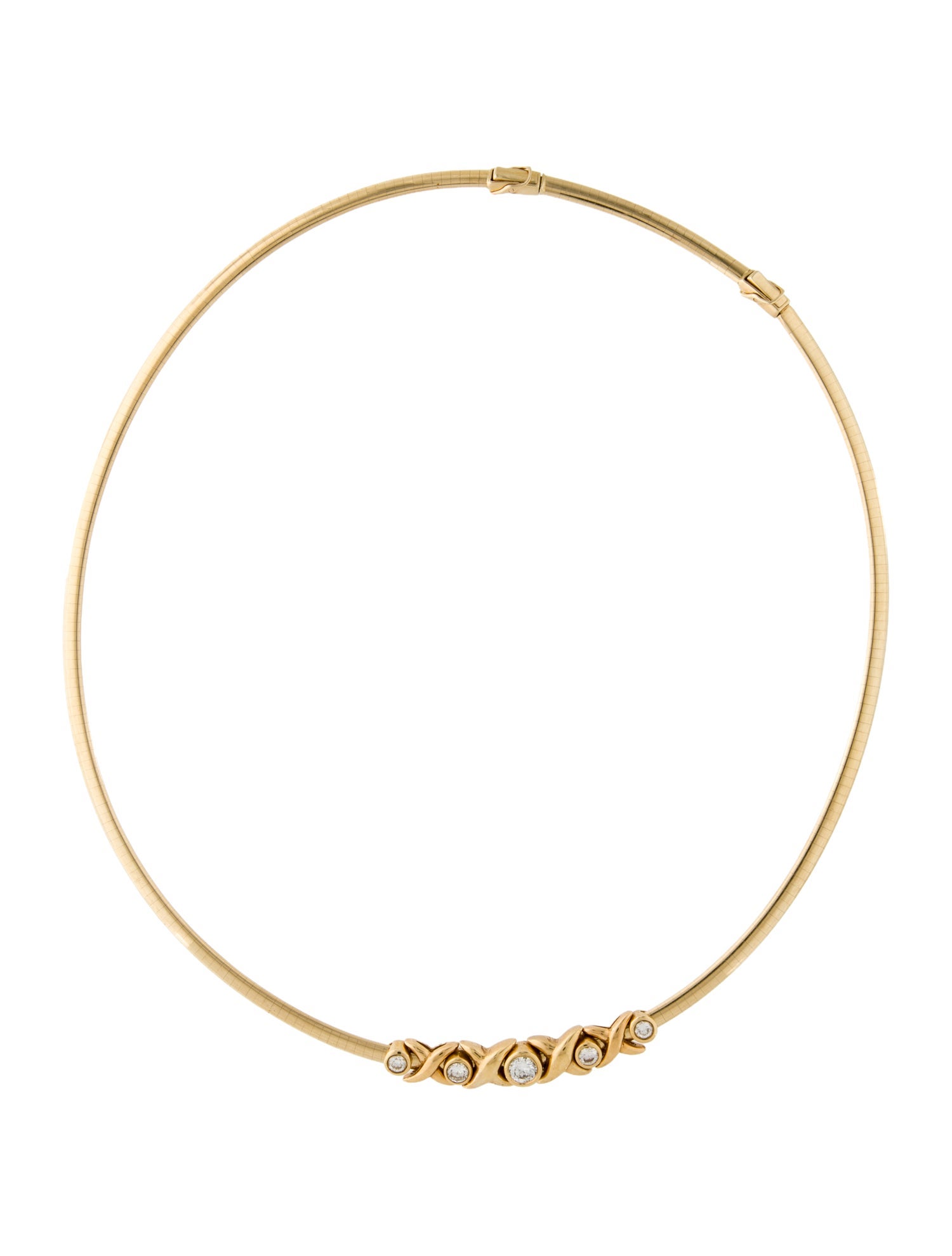 Necklace 18K 2.05ctw Diamond Graduated Collar