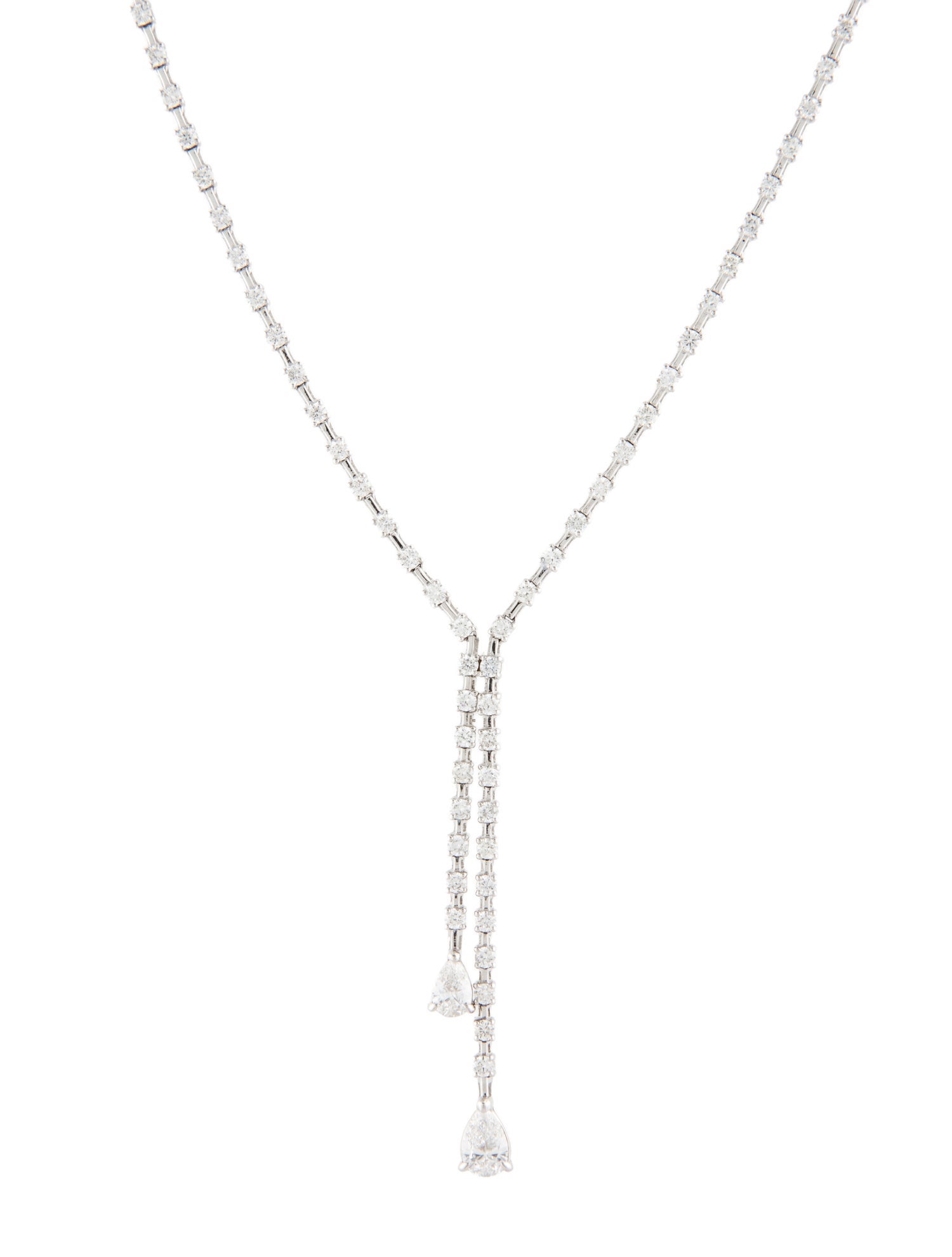 Necklace 18K 2.78ctw Diamond Lariat Necklace