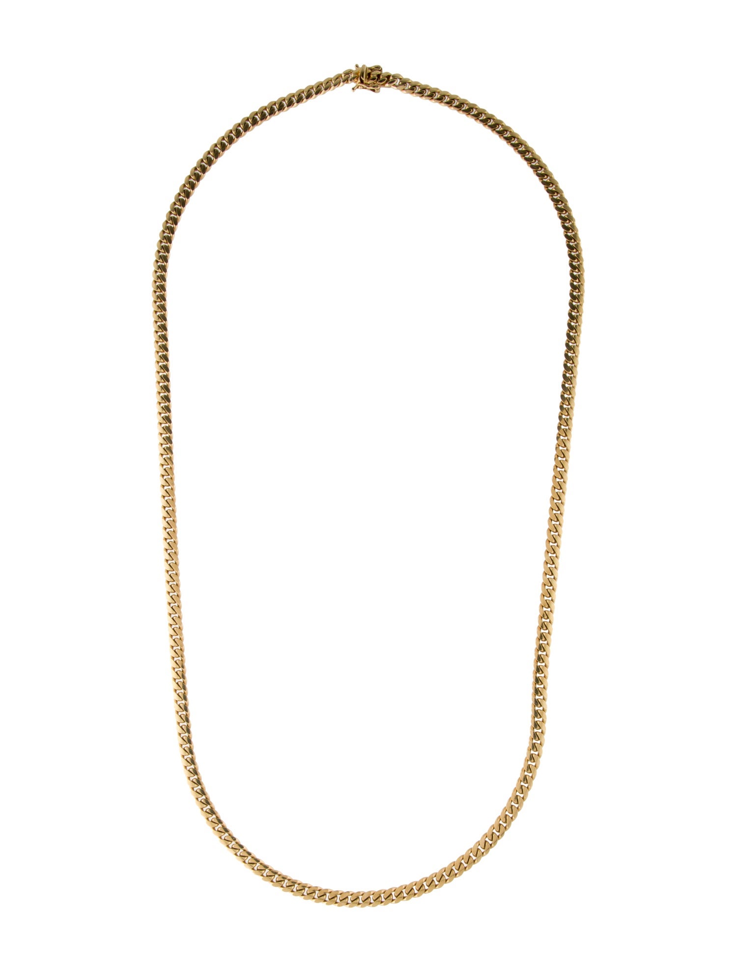 Necklace 14K Cuban Link Chain Necklace