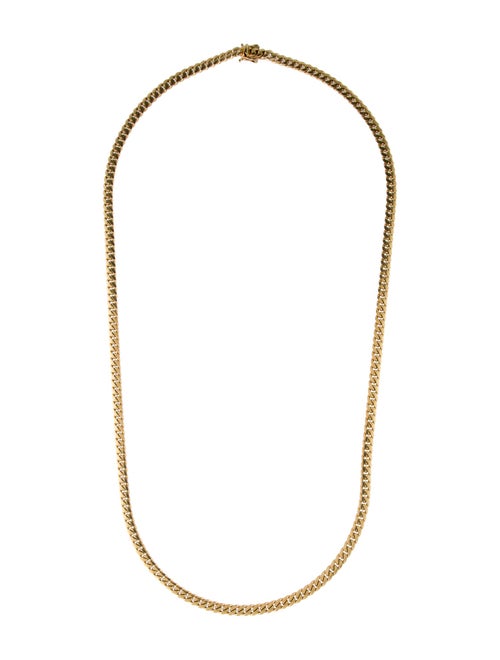 Necklace 14K Cuban Link Chain Necklace