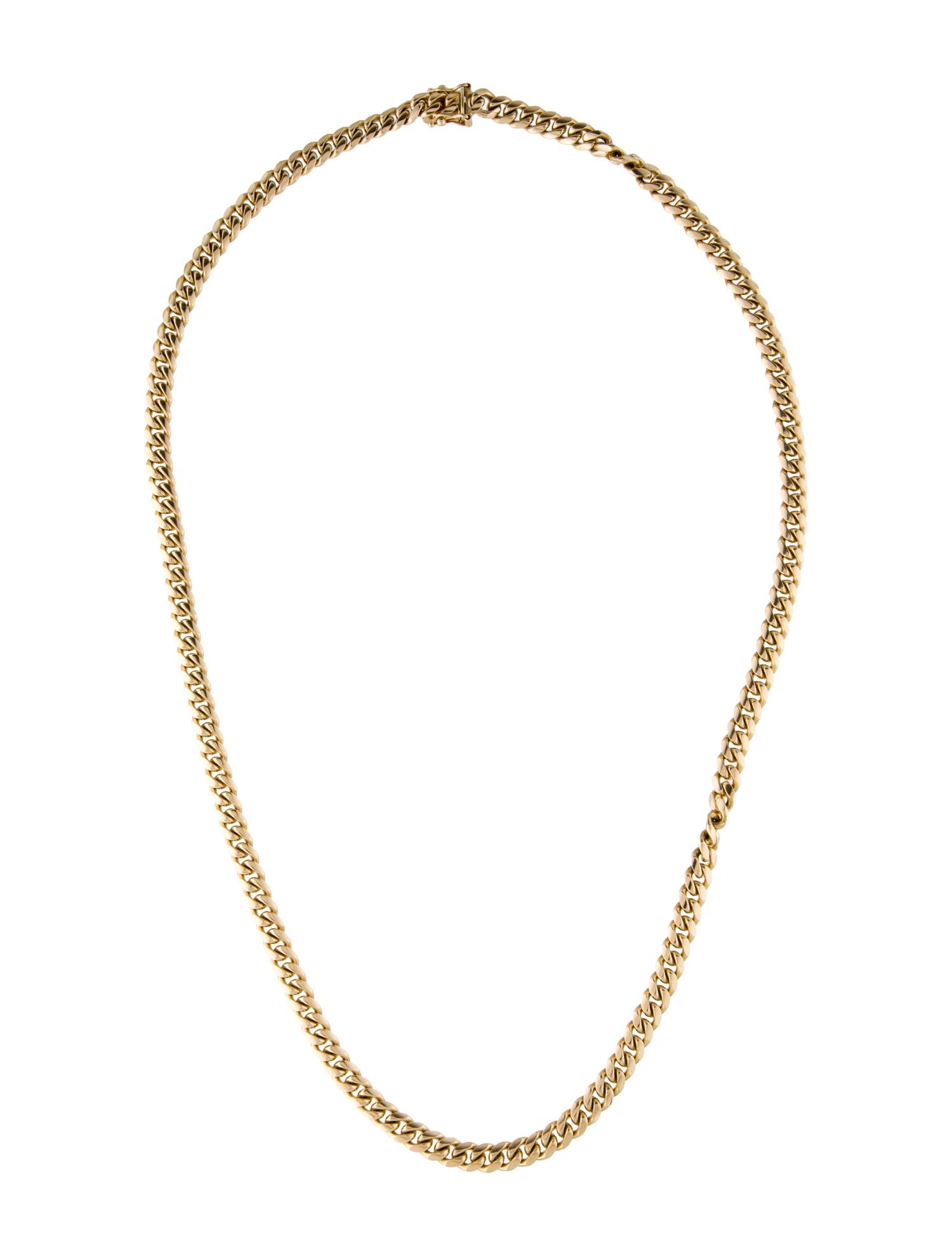 Necklace 14K Cuban Link Chain Necklace