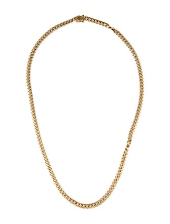 Necklace 14K Cuban Link Chain Necklace