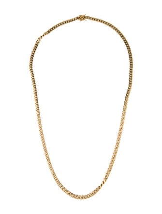 Necklace 14K Cuban Link Chain Necklace
