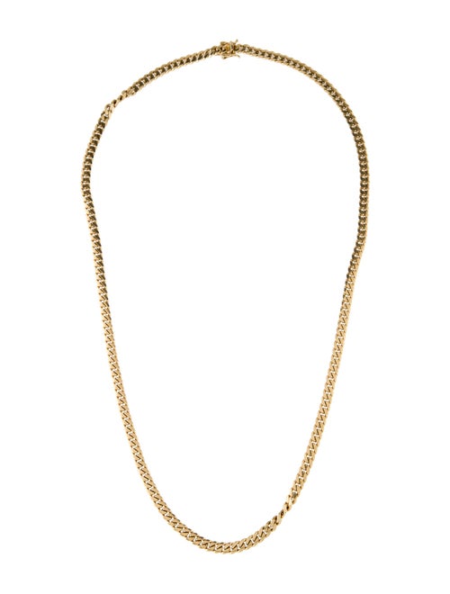 Necklace 14K Cuban Link Chain Necklace