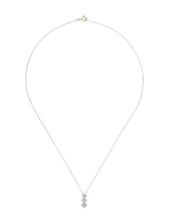 Necklace 14K Diamond Drop Pendant Necklace