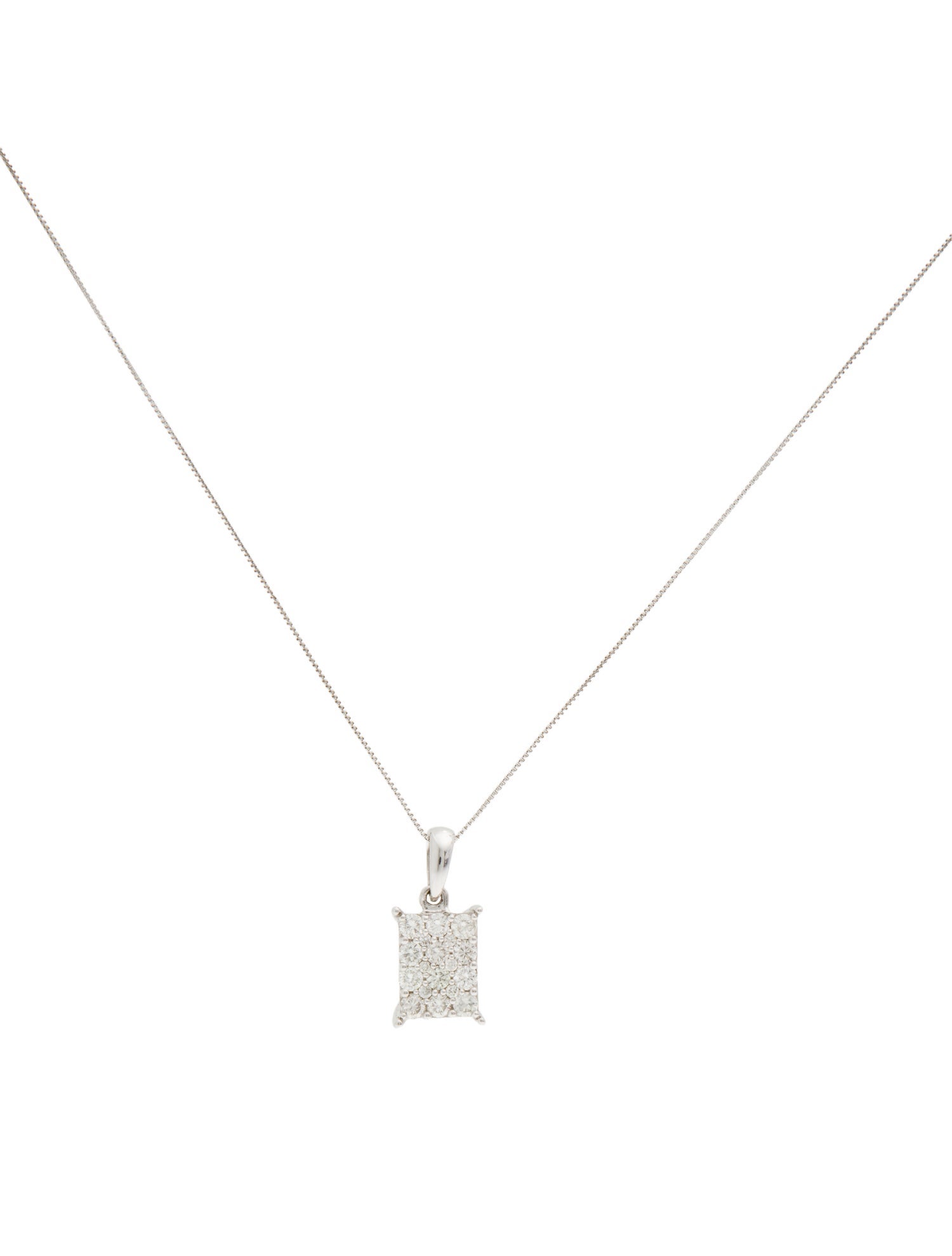 Necklace 18K Diamond Pendant Necklace