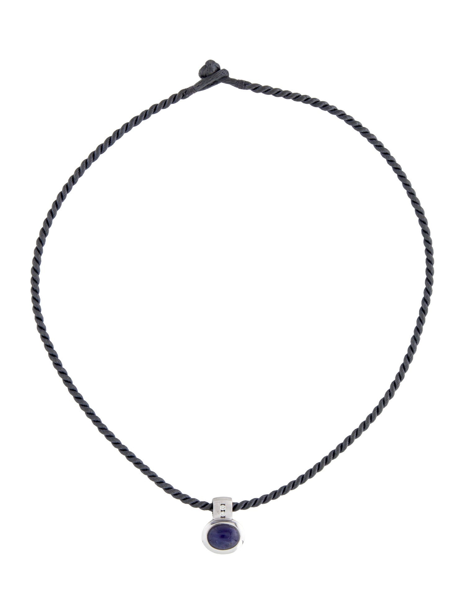 Necklace 18K 2.23ct Tanzanite & Diamond Pendant