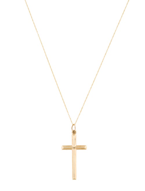 Necklace 14K Cross Pendant Necklace