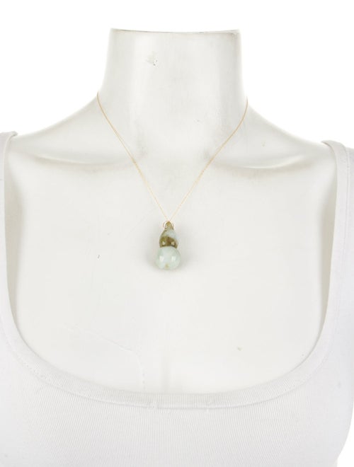 Necklace 14K Jadeite Pendant Necklace