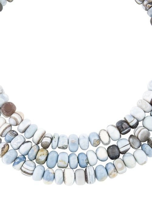 Necklace 14K Opal Multi Strand Bead Necklace