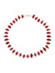 Necklace 14K Pearl Bead & Dyed Coral Necklace