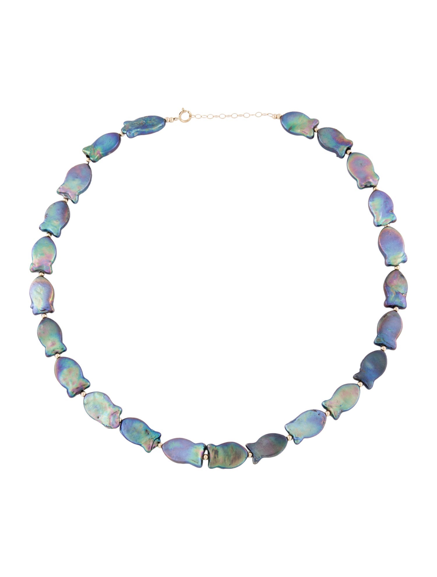 Necklace 14K Pearl Fish Bead