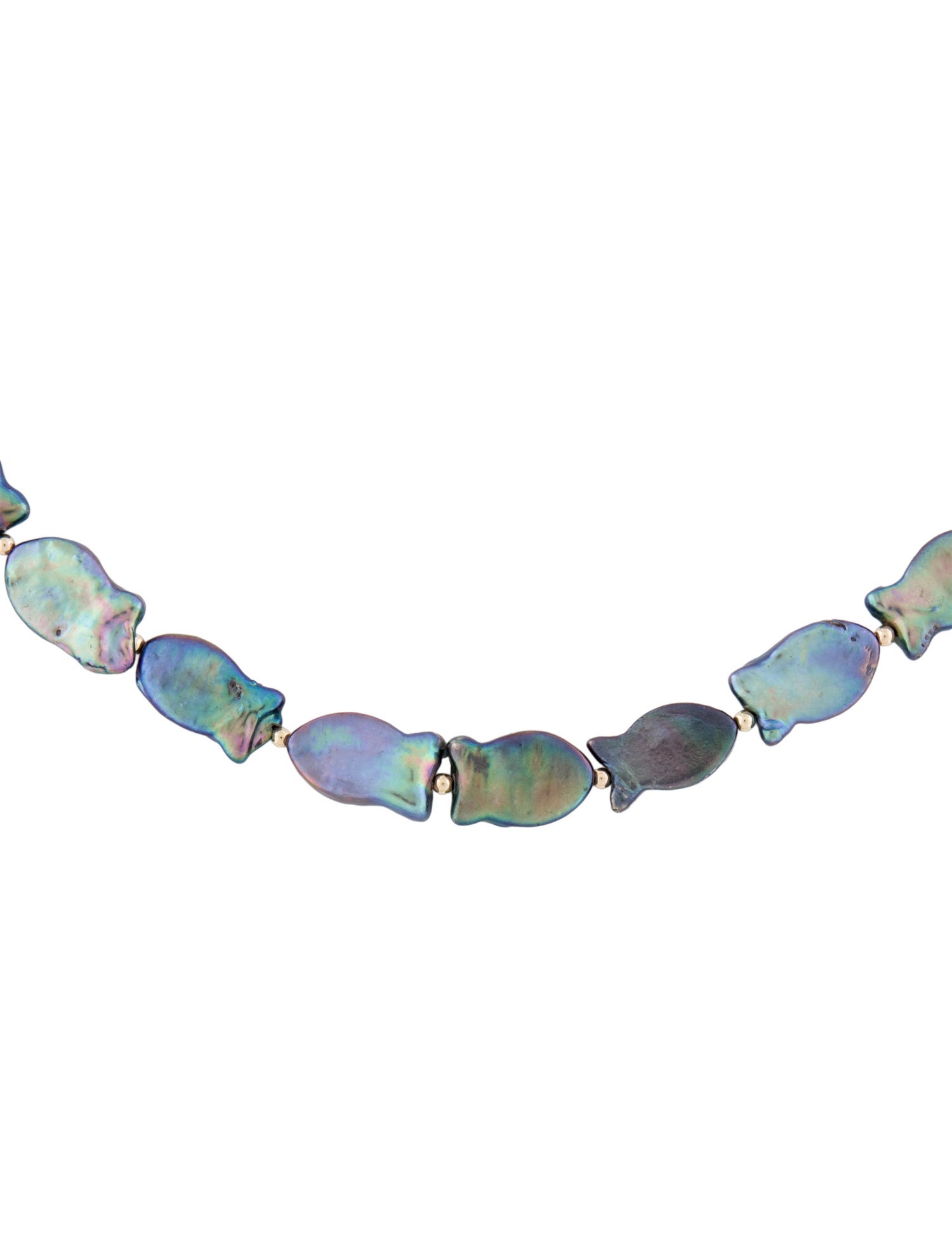 Necklace 14K Pearl Fish Bead