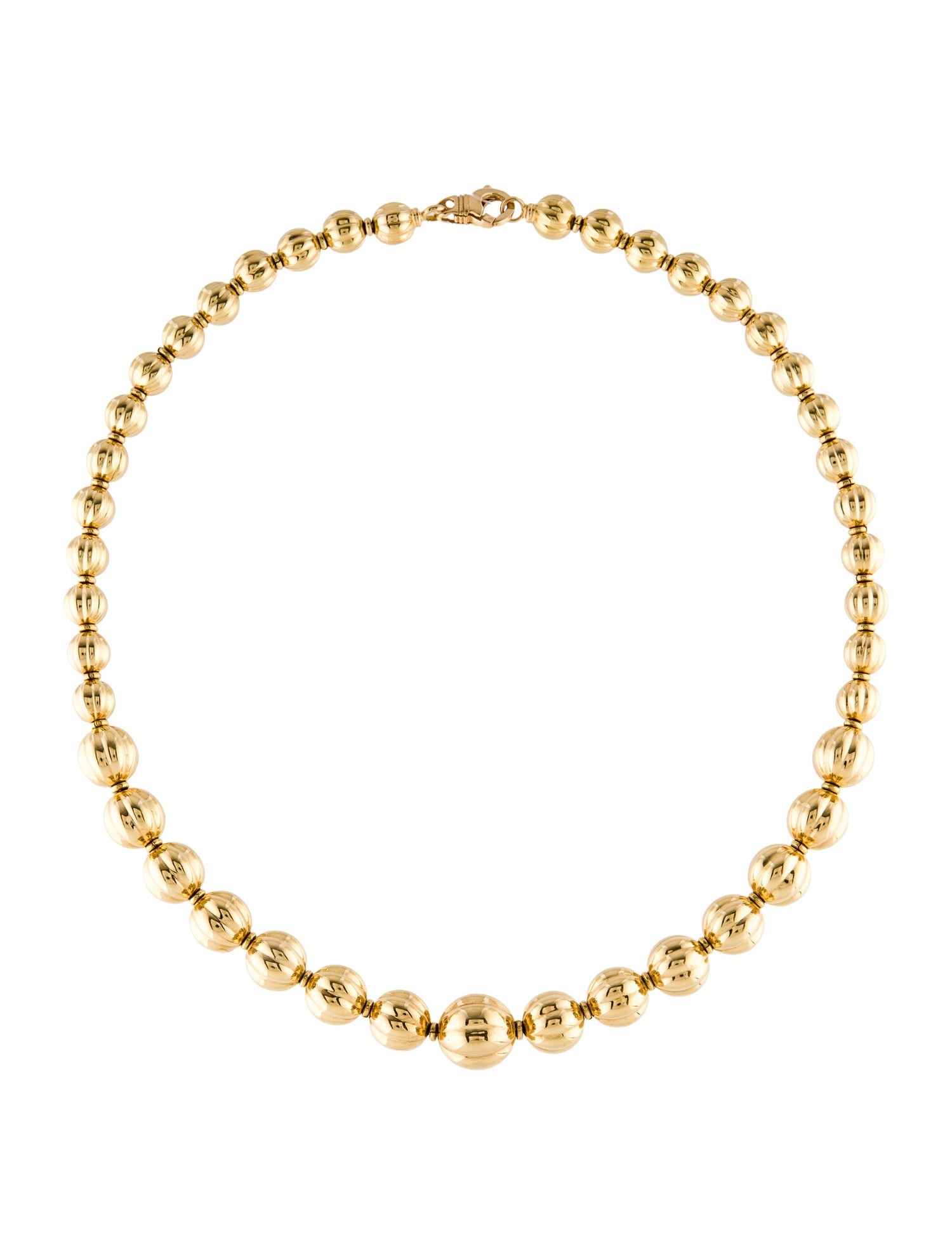 Necklace 18K Graduated Bead Necklace