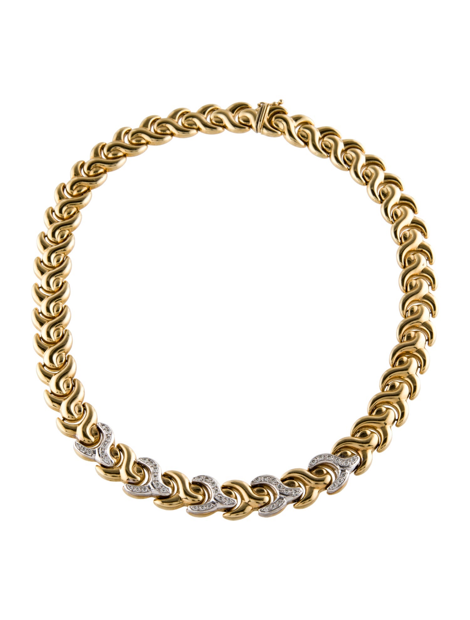 Necklace 14K Diamond Collar Necklace