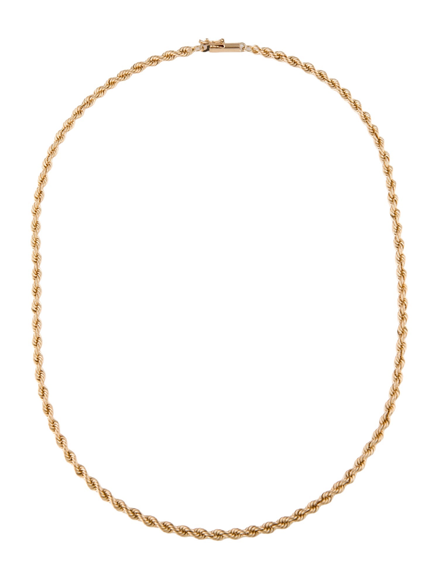 Necklace 14K Rope Chain Necklace