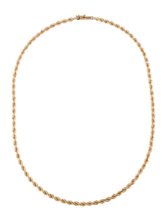 Necklace 14K Rope Chain Necklace
