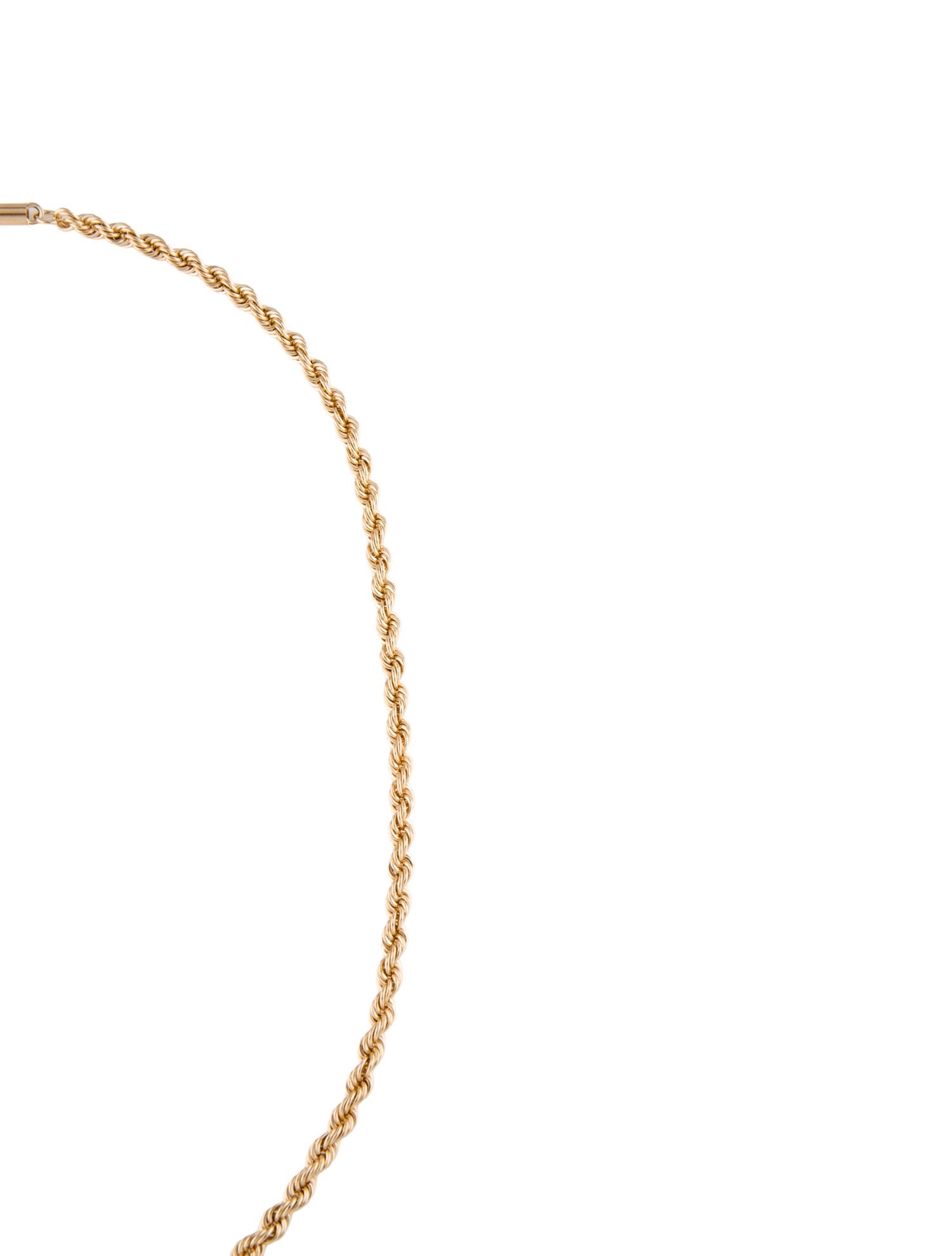 Necklace 14K Rope Chain Necklace
