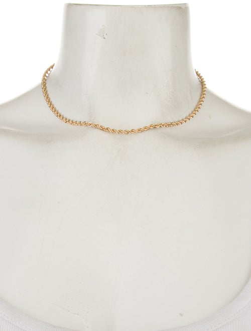 Necklace 14K Rope Chain Necklace