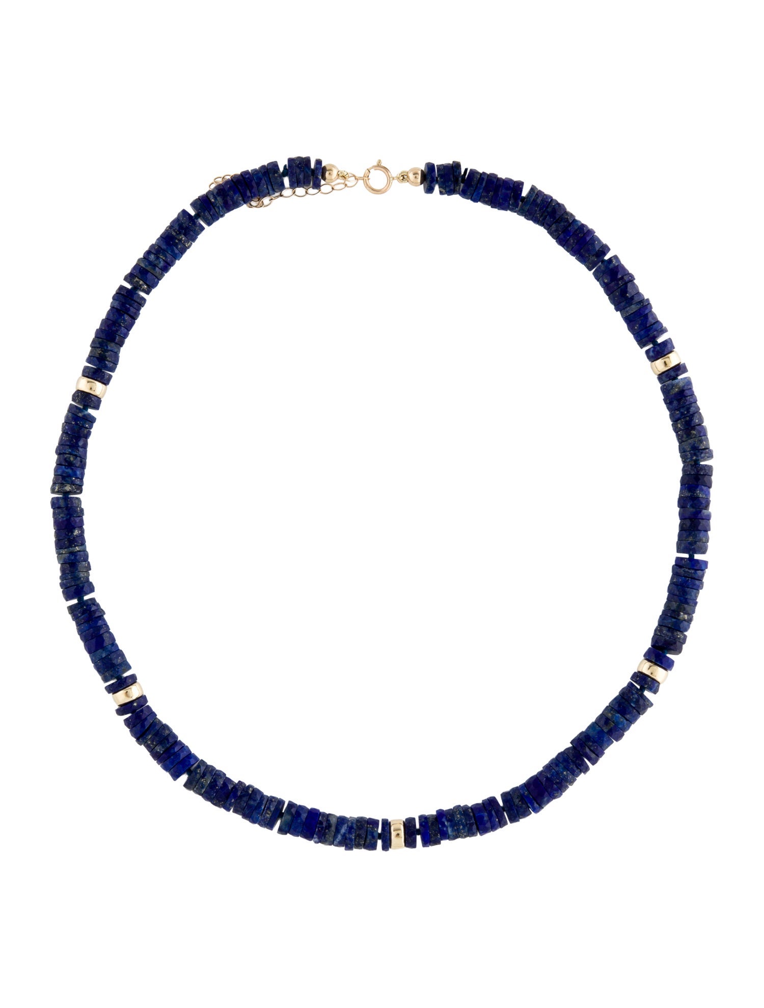 Necklace 14K Lapis Lazuli Bead Necklace