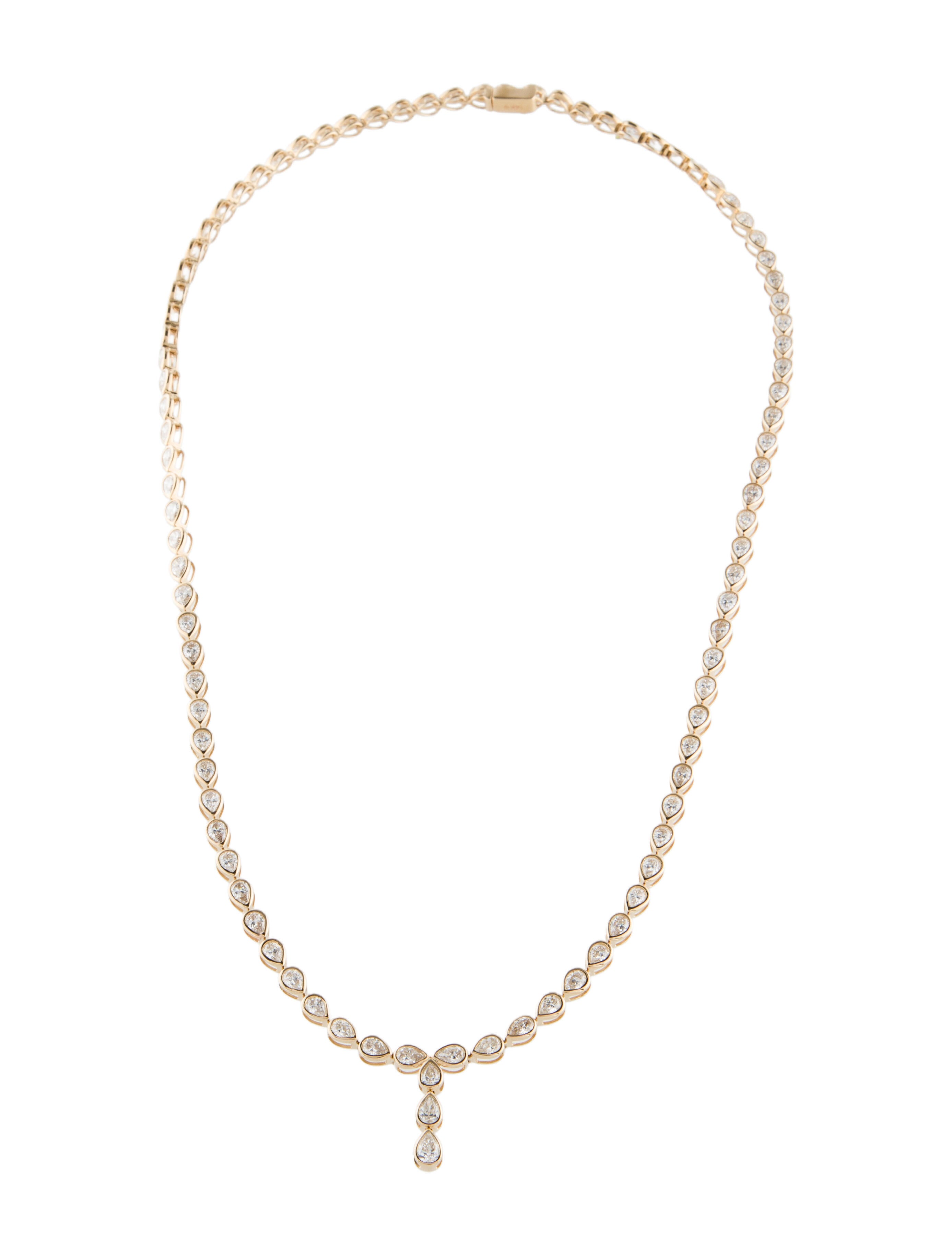 Necklace 14K 10.00ctw Lab-Grown Diamond Collar Necklace