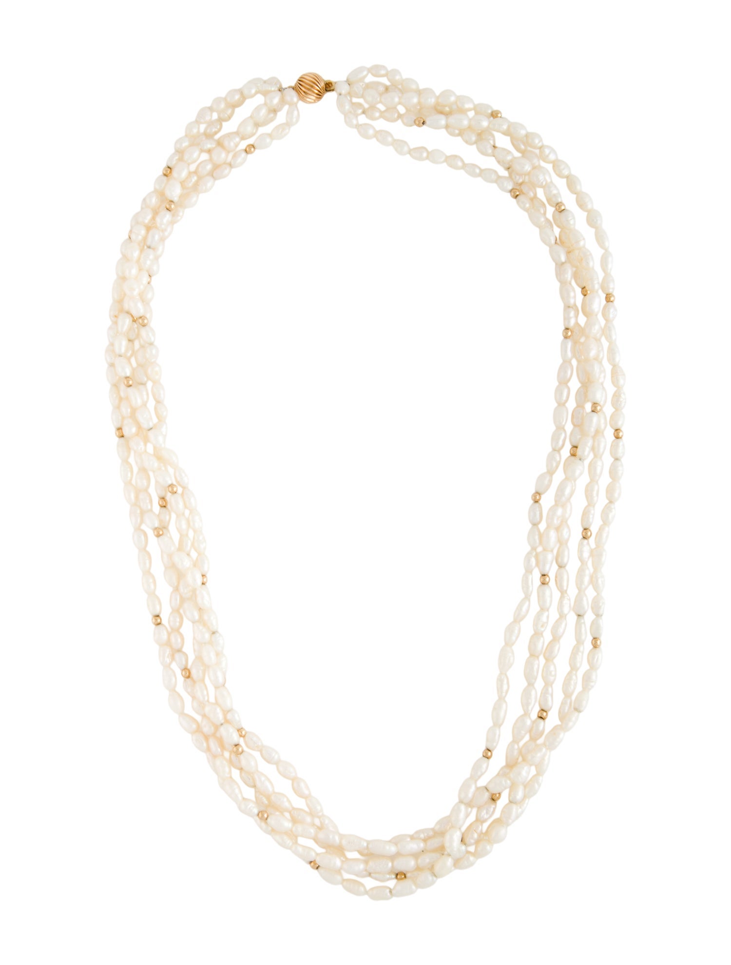 Necklace 14K Pearl Multi-Strand
