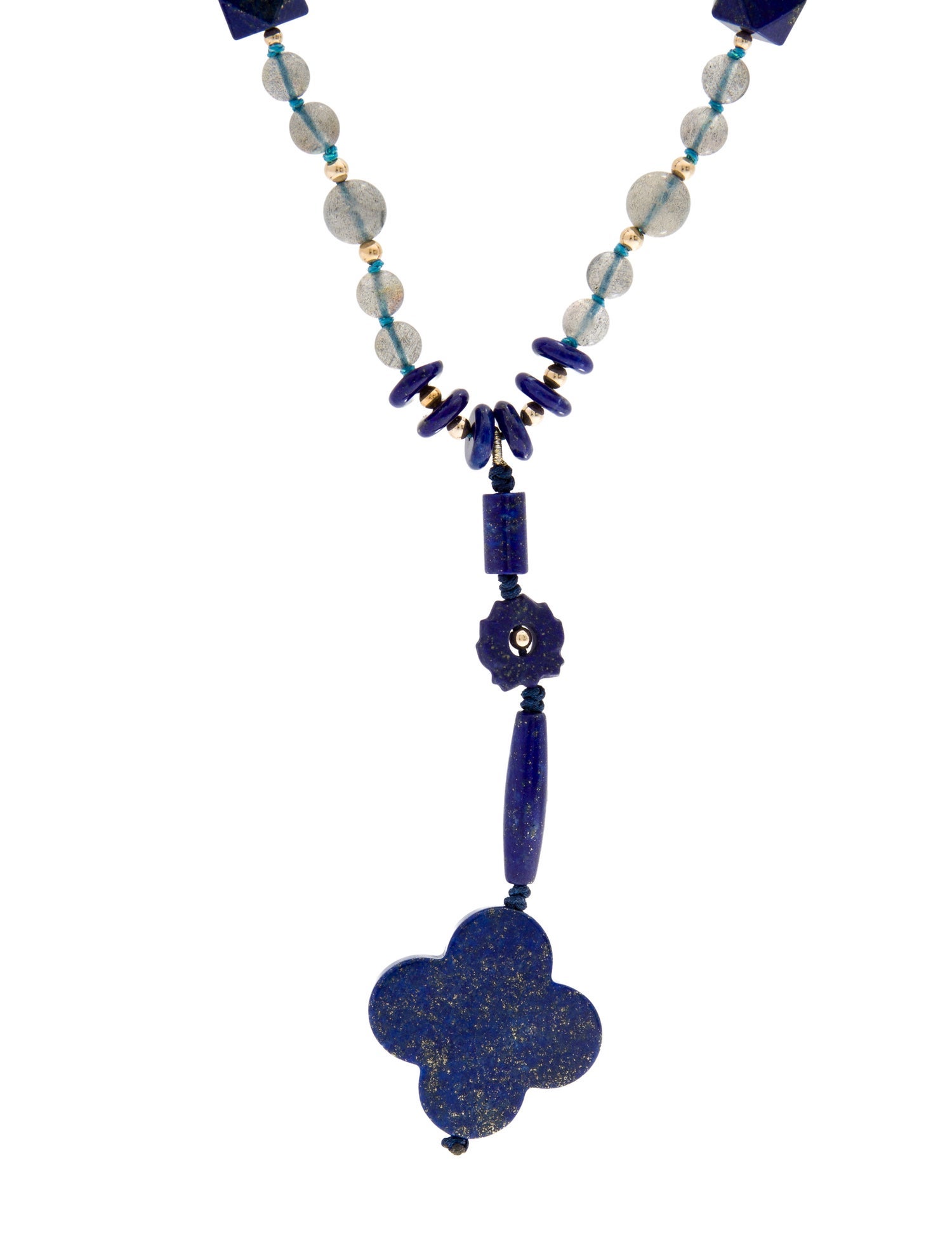 Necklace Lapis Lazuli & Moonstone Bead