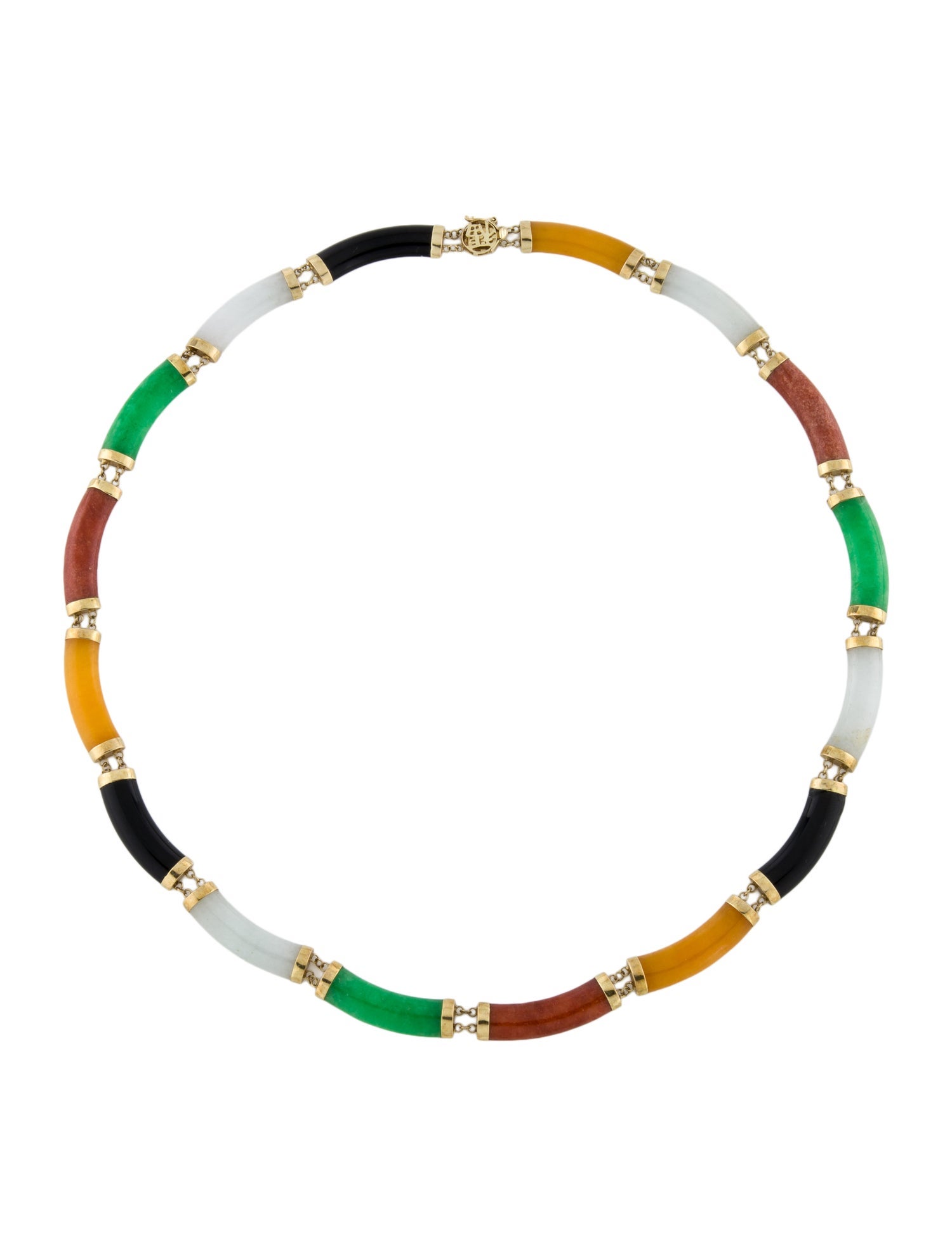 Necklace 14K Multistone Collar