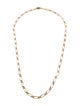 Necklace 18K Elongated Curb Link Chain Necklace